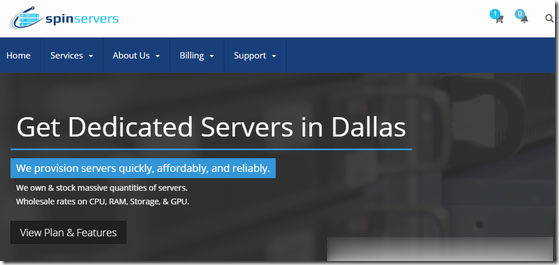 spinservers($179/月),1Gbps不限流量服务器,双E5-2630Lv3/64GB/1.6T SSD/圣何塞机房
